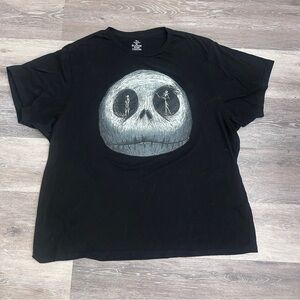 Disney Nightmare Before Christmas Jack & Sally Graphic Tee 3XL Black Unisex